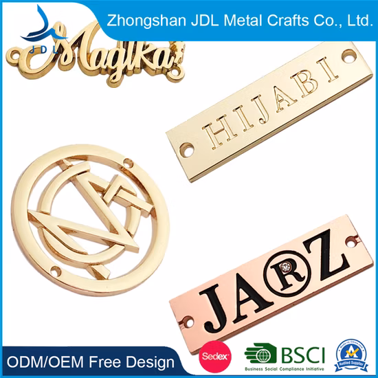 Etichetta per abbigliamento tessuta in metallo con logo in resina epossidica di marca hardware personalizzato per creatore all'ingrosso della Cina Etichetta per abbigliamento tessuta in metallo per borsa Jean Borsa per mobili