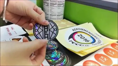 Etichetta adesiva con decalcomania stampata con logo personalizzato economico a Guangzhou